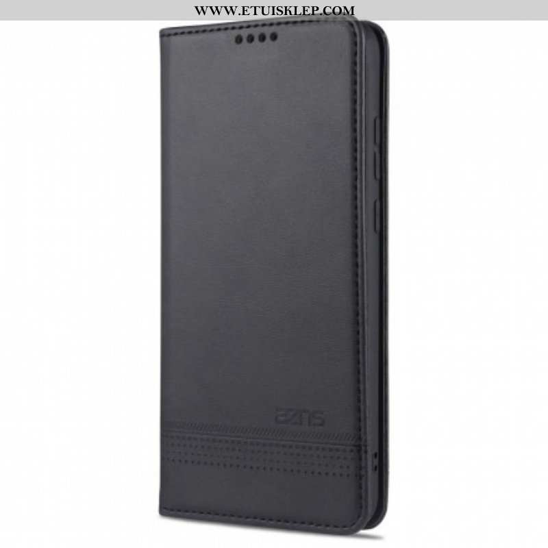 Etui Na Telefon do Oppo A15 Etui Folio Stylizacja Skóry Azns